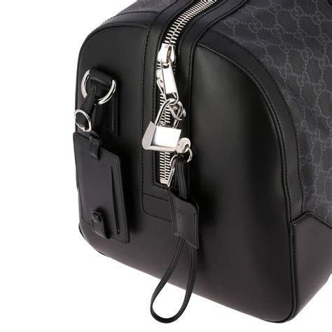 gucci black travel bag|gucci travel bags for men.